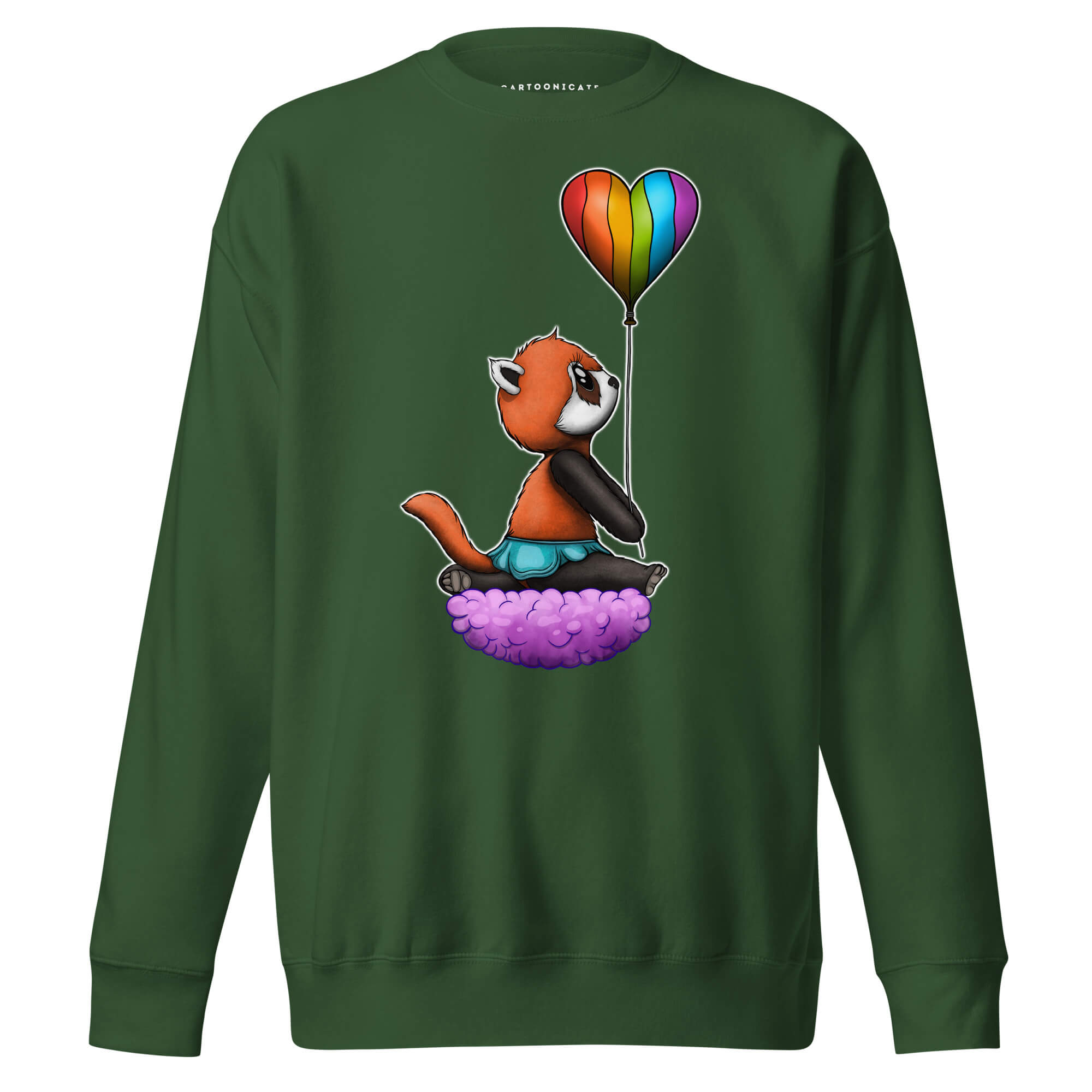Perfekt pride design på grønn genser