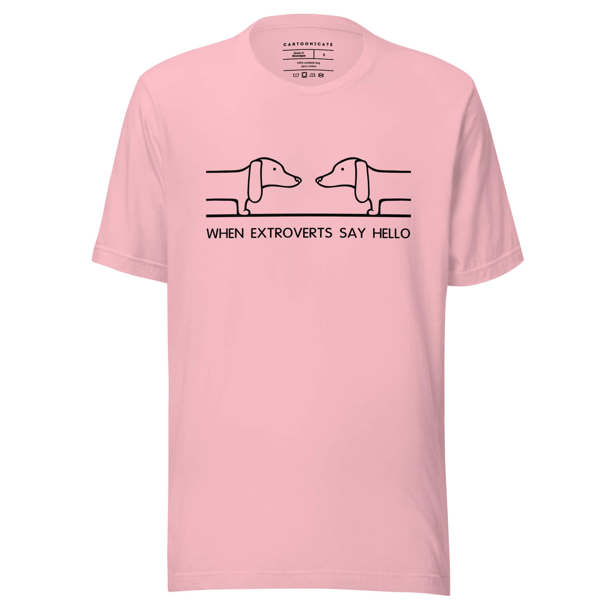 T-skjorte for ekstroverte, rosa